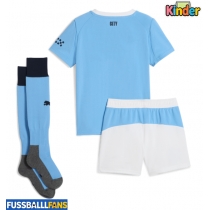 Manchester City Heimtrikotsatz Kinder 2025-26 Kurzarm (+ Kurze Hosen)